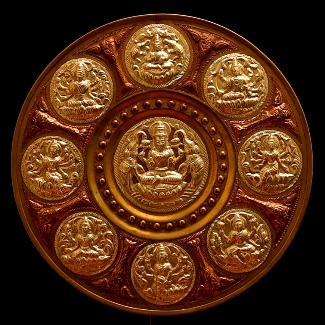 Goddess Lakshmi with Diamond Border